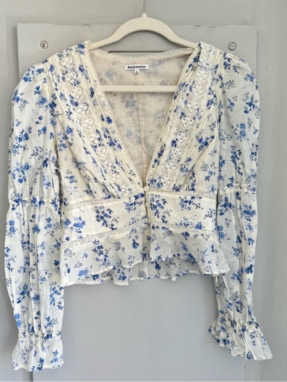 Reformation Meadowlark Top In Lula 8 View 2